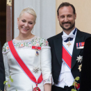Kronprinsparet på Slottsbalkongen. Foto: Audun Braastad / NTB scanpix